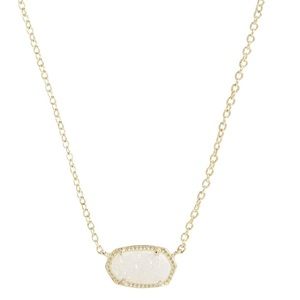 Kendra Scott Necklace - Iridescent Drusy/Gold NWOT